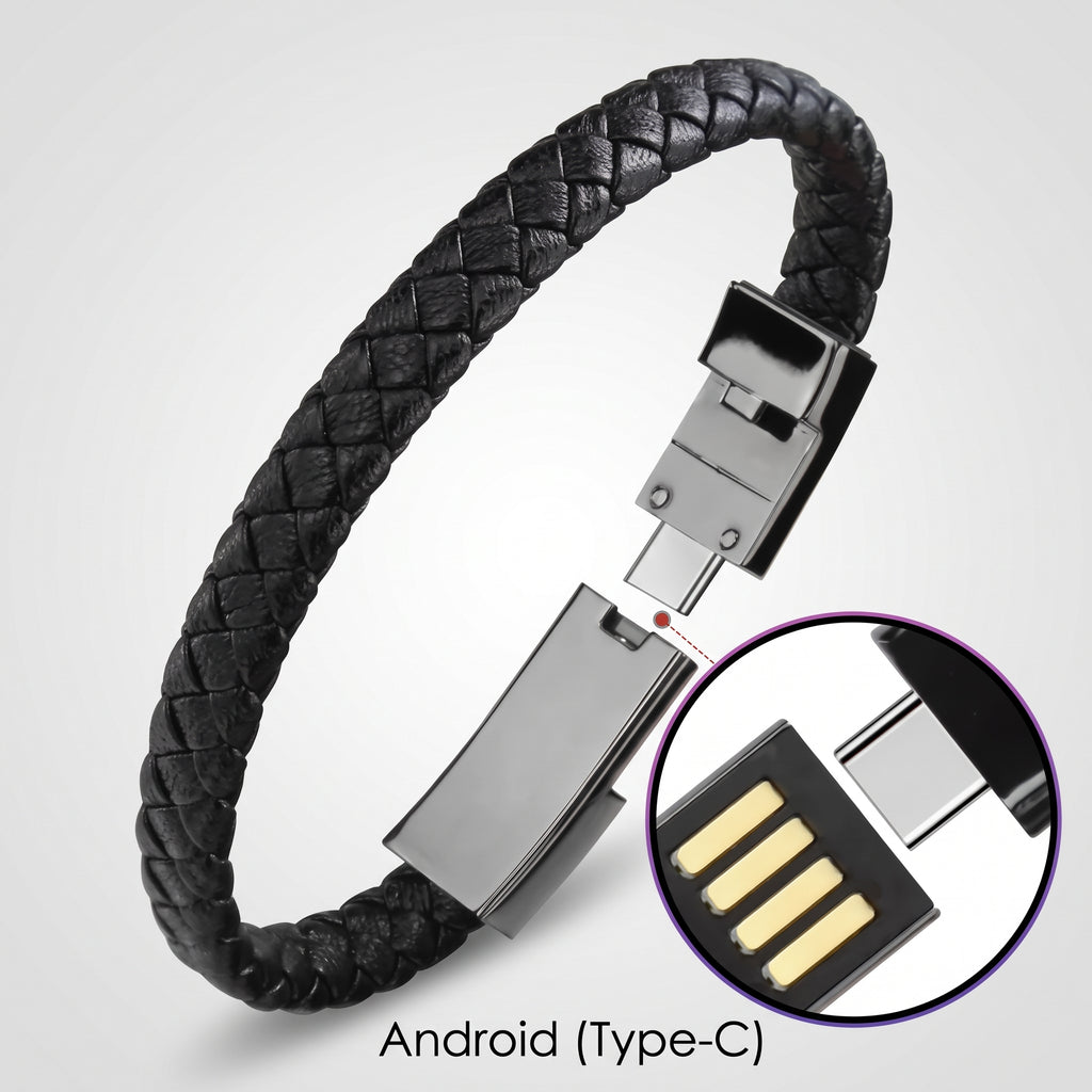 Bracelet Câble de Charge et de Données 2-en-1
