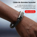 Bracelet Câble de Charge et de Données 2-en-1