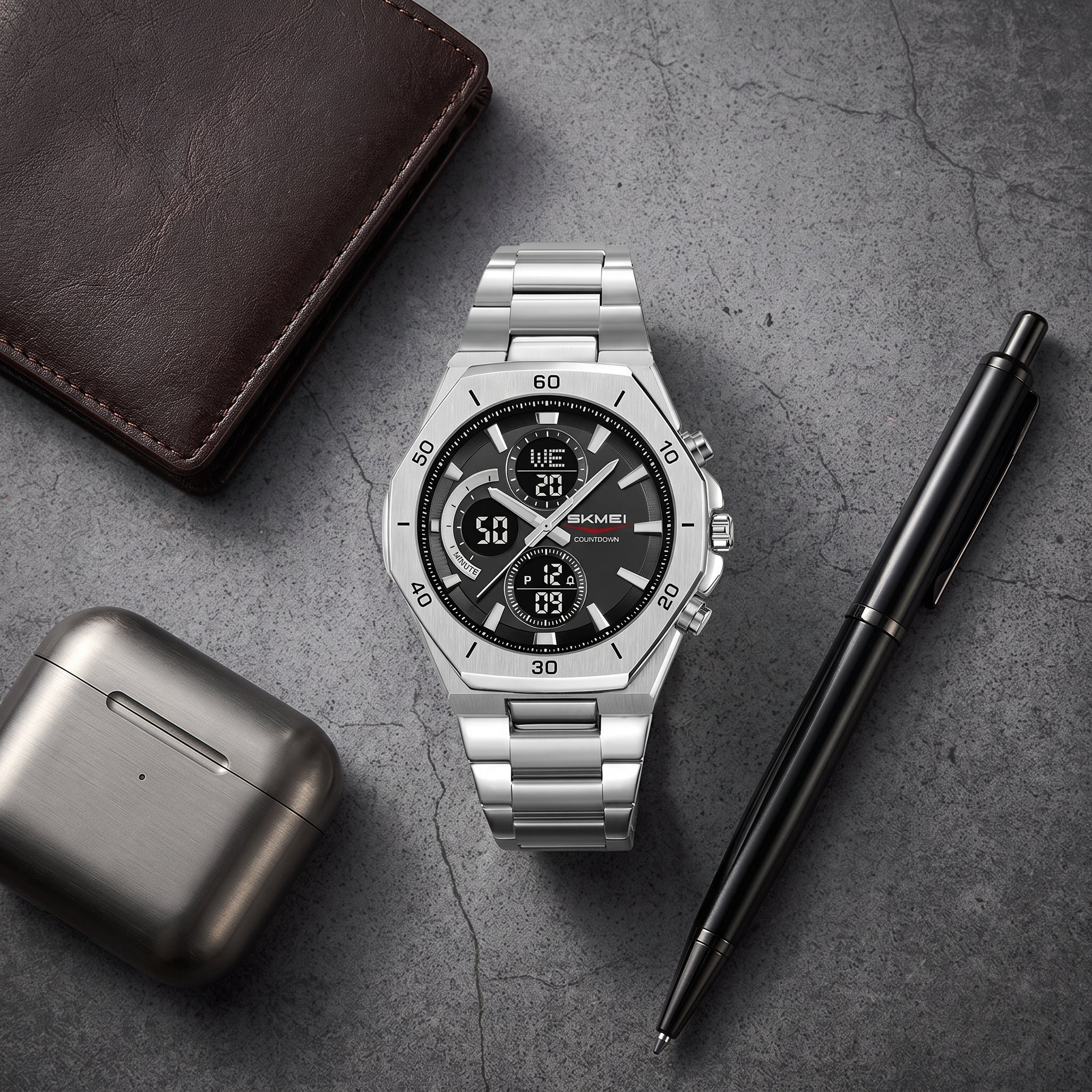 Montres Acier Inoxydable - SKMEI AC02